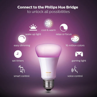 Buy Philips Hue,Philips Hue White and Colour Ambiance Wireless Lighting LED Starter Kit with 2 E27 Bulbs - Gadcet UK | UK | London | Scotland | Wales| Ireland | Near Me | Cheap | Pay In 3 | LED Light Bulbs