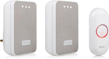 Buy Byron,Byron Wireless Doorbell Set – Twin Pack – Battery Portable and Plug in – 150 m Range - Gadcet UK | UK | London | Scotland | Wales| Near Me | Cheap | Pay In 3 | Electronics