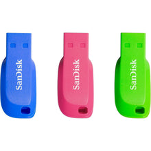 Buy SanDisk,SanDisk Cruzer Blade USB Flash Drive 16GB (3 Pack) | USB 2.0 Memory Stick | Blue, Pink & Green - Gadcet UK | UK | London | Scotland | Wales| Near Me | Cheap | Pay In 3 | USB Flash Drives