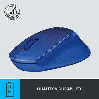Buy Logitech,Logitech M330 SILENT PLUS Wireless Mouse - 1000 DPI, 2.4GHz, USB Nano Receiver, PC/Mac/Laptop/Chromebook Compatible, Blue - Gadcet UK | UK | London | Scotland | Wales| Near Me | Cheap | Pay In 3 | Mice & Trackballs