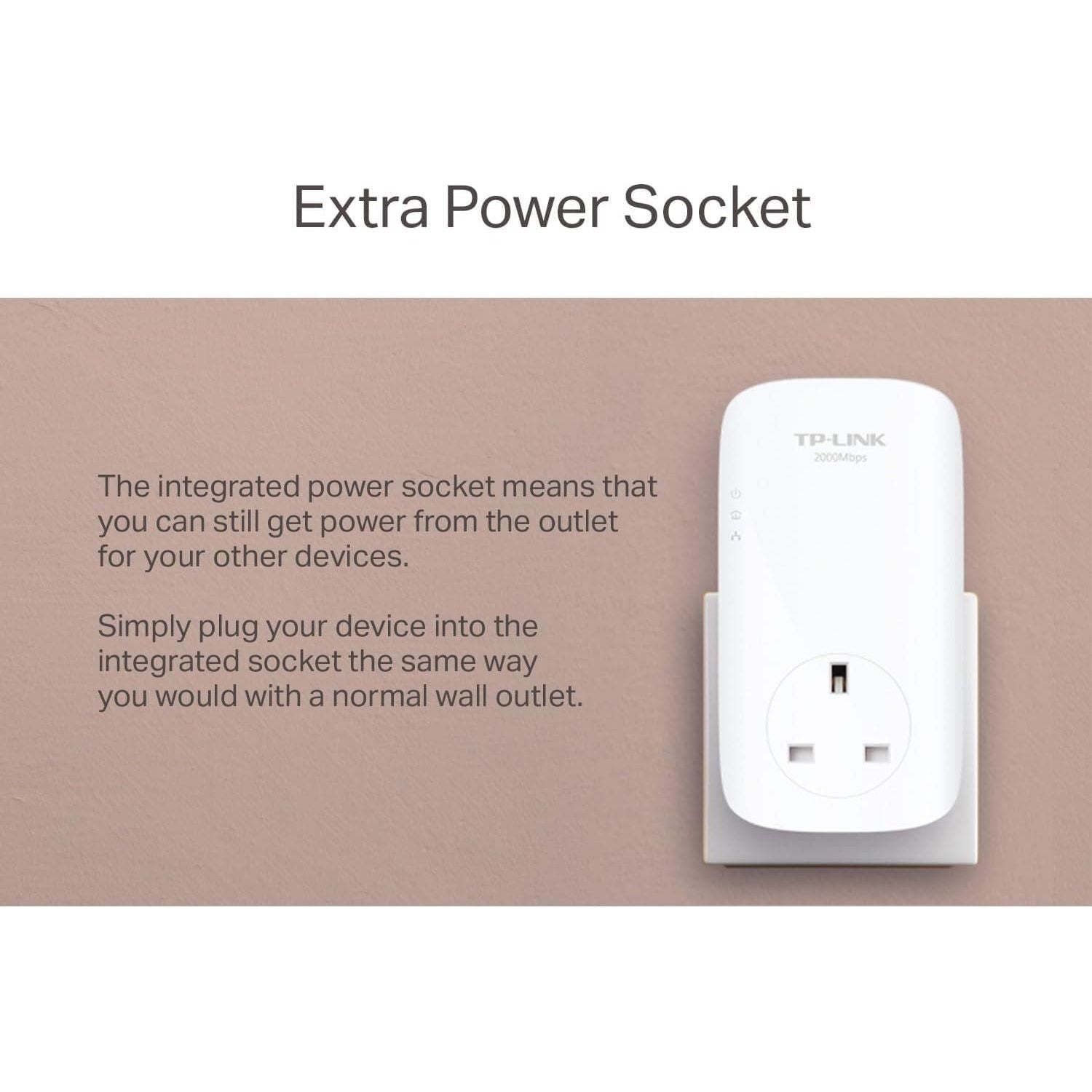 Buy TP-Link,TP-Link AV2000 2-port Gigabit Passthrough Powerline Starter Kit (TL-PA9020P KIT) - Gadcet UK | UK | London | Scotland | Wales| Ireland | Near Me | Cheap | Pay In 3 | Desktop