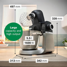 Buy Bosch,Bosch Series 6 Stand Mixer with Intelligent Sensing, Scale & Patisserie Set, 1600W - Black/Silver - Gadcet UK | UK | London | Scotland | Wales| Near Me | Cheap | Pay In 3 | Food Mixers & Blenders