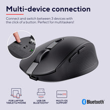 Buy Trust Gaming,Trust Ozaa Silent Wireless Bluetooth Mouse - Rechargeable, Multi-Device, Compact, 60% Recycled Plastic, for PC/Laptop/Mac/Android - Black - Gadcet UK | UK | London | Scotland | Wales| Near Me | Cheap | Pay In 3 | Keyboard & Mouse