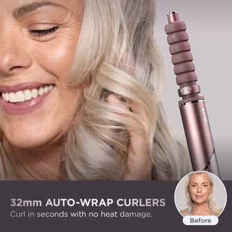 Shark FlexFusion Multi-Styler (HD652SUK) – Hair Dryer & Ceramic Straightener with 5 Attachments, No Heat Damage, Scalp Shield & Storage Case – Cosmic Blush