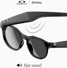 Oakley Meta HSTN AI Glasses – 12MP Camera, 3K Video, Open-Ear Audio, Meta AI – Black/Prizm Black Polarized