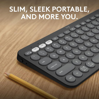 Buy Logitech,Logitech Pebble Keys 2 K380s Minimalist Keyboard - Graphite - Gadcet UK | UK | London | Scotland | Wales| Ireland | Near Me | Cheap | Pay In 3 | Keyboards