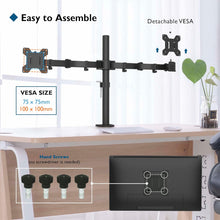 Buy Bontec,BONTEC Dual Monitor Arm Desk Mount – Adjustable Full Motion Stand for 13–27″ Screens (Black) - Gadcet UK | UK | London | Scotland | Wales| Near Me | Cheap | Pay In 3 | Computer Monitor Accessories
