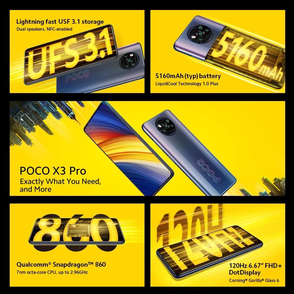 Buy Poco,Poco X3 Pro – 256GB – Frost Blue – Unlocked - Gadcet UK | UK | London | Scotland | Wales| Near Me | Cheap | Pay In 3 | Mobile & Smart Phones
