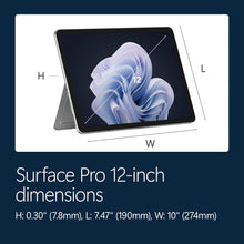 Microsoft Surface Pro 12" – Snapdragon X Plus, 8GB RAM, 256GB SSD