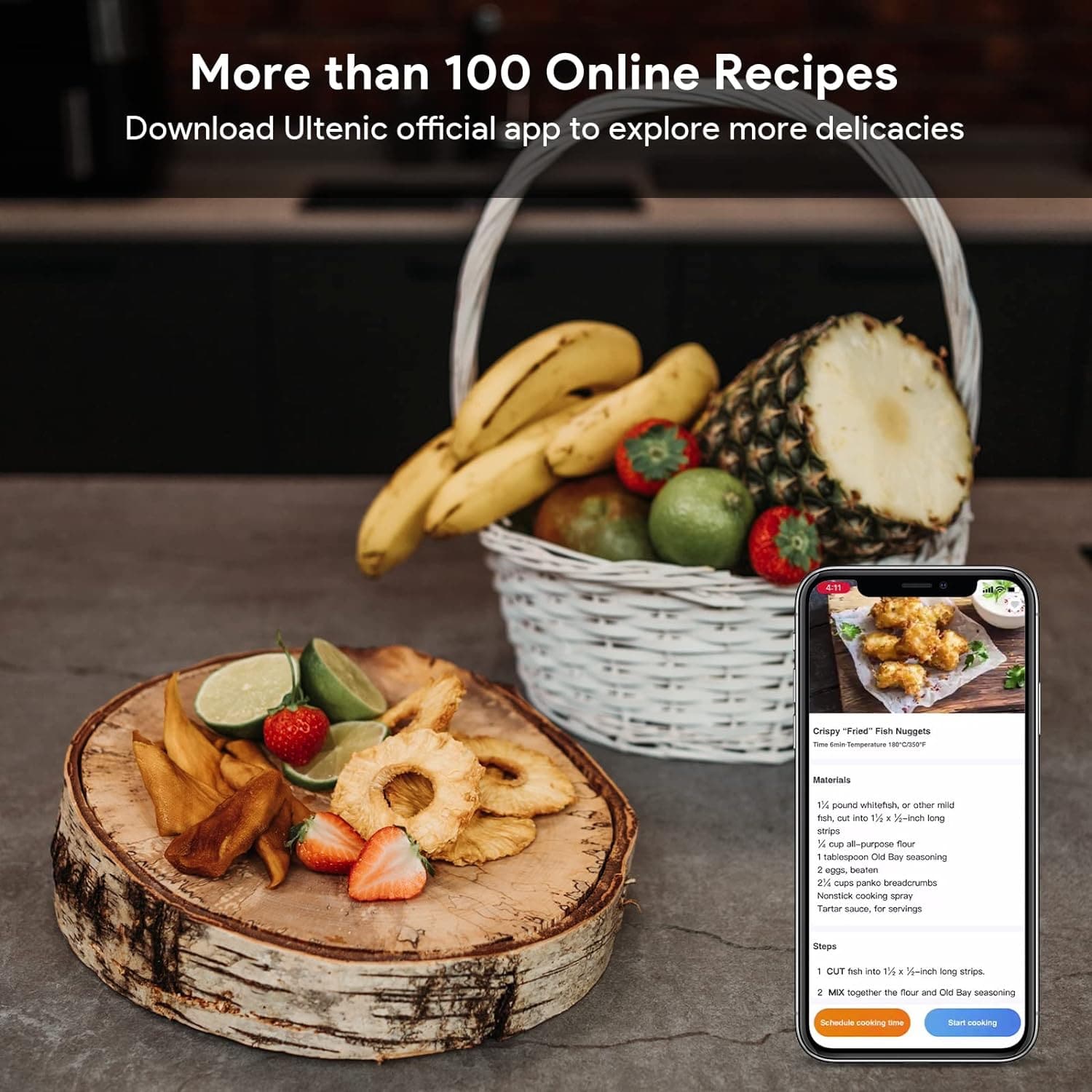 Buy ULTENIC,Ultenic K20 Dual Air Fryer, 6-in-1 Health Air Fryers with 2 Independent Frying Baskets, SYNC Cooking, XL 7.6L Family Sized, App with 100+ Recipes, Dishwasher-Safe - Gadcet UK | UK | London | Scotland | Wales| Near Me | Cheap | Pay In 3 | Kitchen & Home Appliances