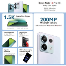 Buy Redmi,Redmi Note 13 Pro 5G - 8GB RAM, 256GB Storage, Midnight Black, Unlocked - Gadcet UK | UK | London | Scotland | Wales| Near Me | Cheap | Pay In 3 | Unlocked Mobile Phone