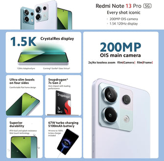 Buy Redmi,Redmi Note 13 Pro 5G - 8GB RAM, 256GB Storage, Midnight Black, Unlocked - Gadcet UK | UK | London | Scotland | Wales| Near Me | Cheap | Pay In 3 | Unlocked Mobile Phone
