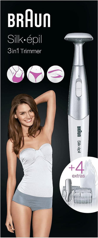 Buy Braun,Braun Silk-épil Bikini Styler, 3-in-1 Precision Bikini Trimmer with Precision Head, Bikini Shaping Head & 2 Trimming Combs, FG1100, White - Gadcet.com | UK | London | Scotland | Wales| Ireland | Near Me | Cheap | Pay In 3 | Electronics