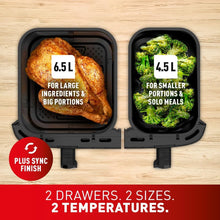 Buy Tefal,Tefal XXL Dual Easy Fry 11L Air Fryer (EY942BG0) - Gadcet UK | UK | London | Scotland | Wales| Near Me | Cheap | Pay In 3 | Air Fryer & Grill