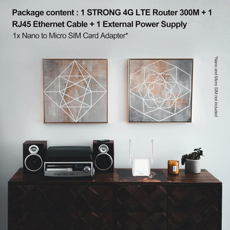 Buy Strong,STRONG 4G LTE Mini Wi-Fi Router - CAT 4, N300, SIM Slot, LAN Port, Zero Configuration, Includes SIM Card Adapters - Gadcet UK | UK | London | Scotland | Wales| Near Me | Cheap | Pay In 3 | Network Cards & Adapters