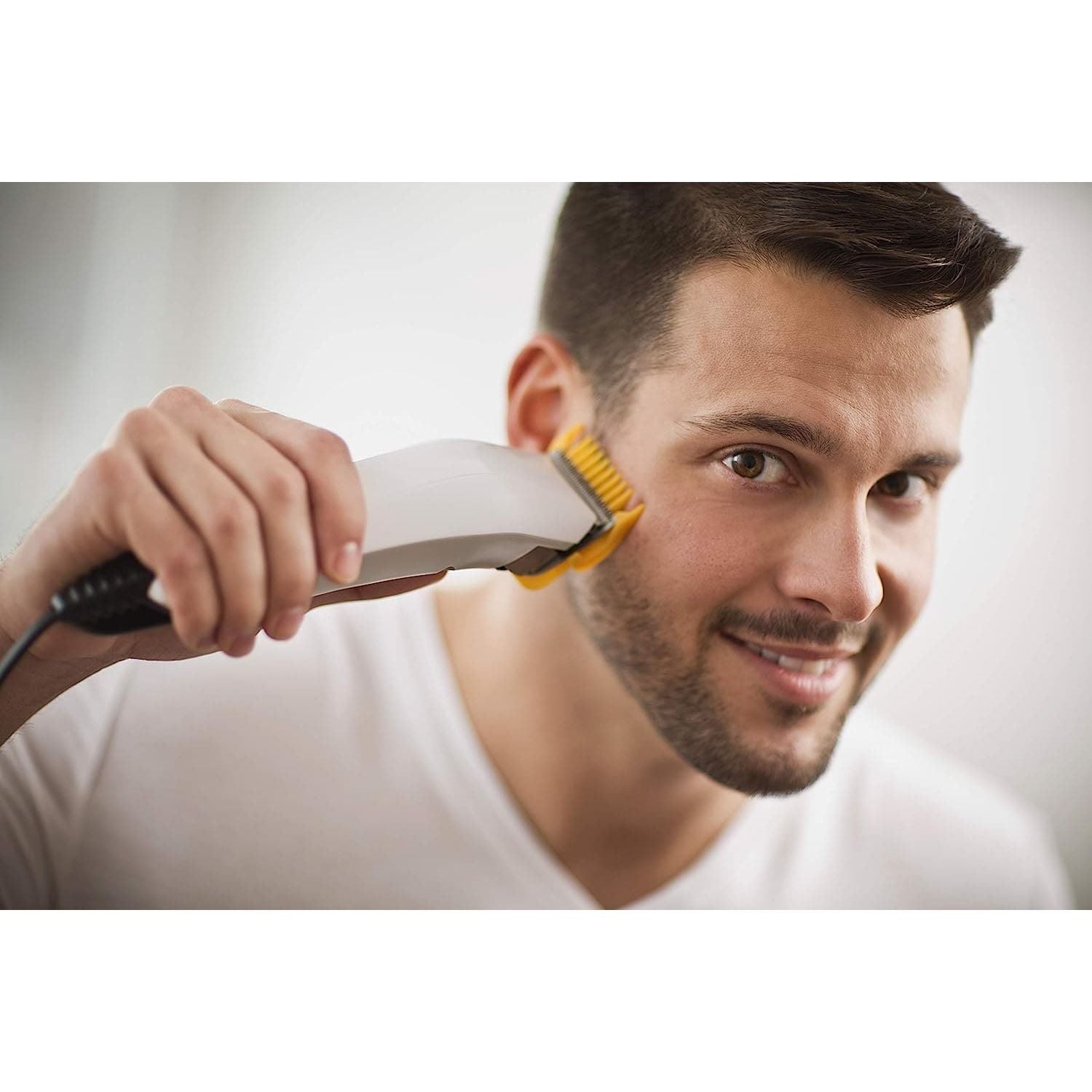 Buy Remington,Remington HC5035 Corded Colour Cut Hair Clipper, White and Grey - Gadcet.com | UK | London | Scotland | Wales| Ireland | Near Me | Cheap | Pay In 3 | Shaver & Trimmer