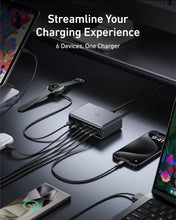 Anker Prime 200W 6-Port GaN Charging Station – 4 USB-C & 2 USB-A Fast Desktop Charger
