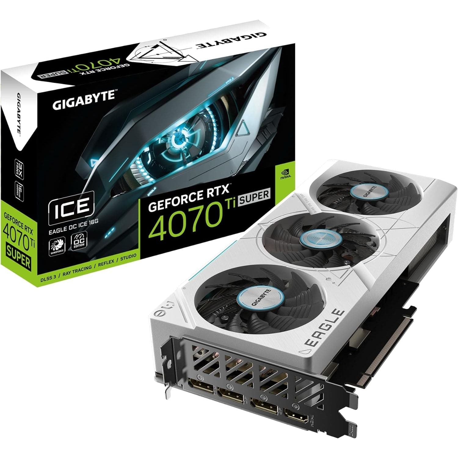 Buy Gigabyte,Gigabyte GeForce RTX 4070 Ti SUPER EAGLE OC 16GB GDDR6X Graphics Card - PCIe 4.0, 2640MHz, 3x DisplayPort 1.4a, 1x HDMI 2.1a, NVIDIA DLSS 3 - Gadcet  | UK | London | Scotland | Wales| Near Me | Cheap | Pay In 3 | Graphics Cards