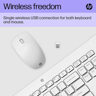 HP 230 Wireless Mouse and Keyboard Combo – White