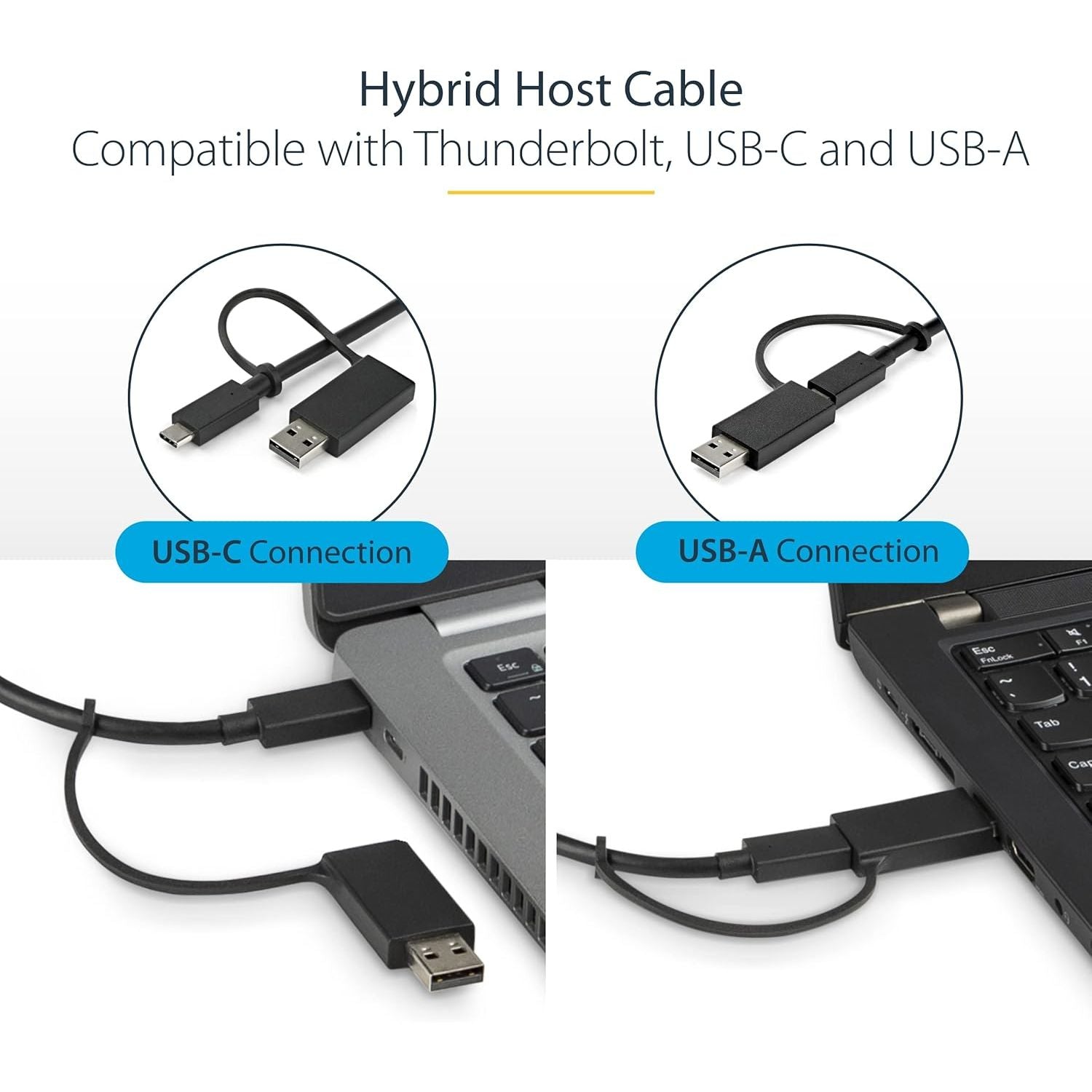 Buy StarTech.com,StarTech.com USB-C & USB-A Hybrid Docking Station – Dual 4K 60Hz, 100W Power Delivery, Thunderbolt Compatible - Gadcet UK | UK | London | Scotland | Wales| Near Me | Cheap | Pay In 3 | Laptop Docking Stations