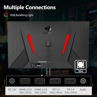 Buy Z-Edge,Z-Edge 27-Inch QHD Gaming Monitor, 144Hz, 2K 2560x1440 IPS, 1ms MPRT, Black - Gadcet UK | UK | London | Scotland | Wales| Near Me | Cheap | Pay In 3 | Computer Monitors