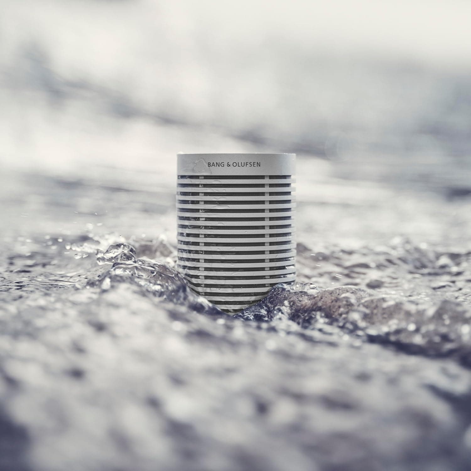 Buy Bang & Olufsen,Bang & Olufsen Beosound Explore - High-end Wireless Portable Bluetooth Speaker for Outdoor, Home and Travel, 360 Degree IP67 Waterproof Speaker with Playtime Up to 27 Hours - Grey Mist - Gadcet UK | UK | London | Scotland | Wales| Ireland | Near Me | Cheap | Pay In 3 | Bluetooth Speakers