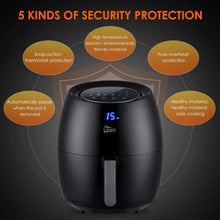 Buy Uten,Air Fryer, Uten 6.5L Power Air Fryer with Digital Display, Rapid Air Circulation System Adjustable Temperature and 30 Minute Timer for Healthy Oil Free & Low Fat 1800W - Gadcet UK | UK | London | Scotland | Wales| Near Me | Cheap | Pay In 3 | Kitchen Appliances