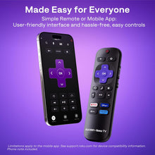 Aurzen Roku TV Smart Projector for Bedroom, Roku Streaming Experience Built-in, 1080P FHD, Dolby Audio, Auto Focus & Keystone, Zoom, Portable Mini Projector for Outdoor Movie, White