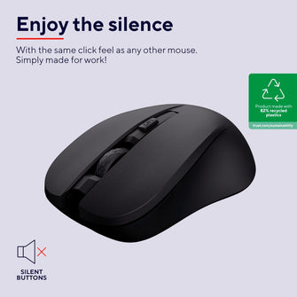 Trust Mydo Silent Wireless Mouse – Eco-Friendly & Quiet Performance