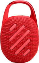 JBL Clip 5 Ultra-Portable Bluetooth Speaker with Integrated Carabiner, Big JBL Pro Sound, PlaytimeBoost, Waterproof Design and 12-Hour Playtime, Red | Integrated Carabiner, Big Pro Sound, PlaytimeBoost, Waterproof Design and 12-Hour Playtime