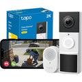 Buy TP,TP-Link Tapo D210 Wireless Video Doorbell Camera – 2K 3MP Ultra-Clear, Battery-Powered, Ring Chime Included, IP65 Waterproof - Gadcet UK | UK | London | Scotland | Wales| Near Me | Cheap | Pay In 3 | Surveillance Cameras