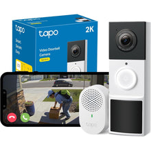 Buy TP,TP-Link Tapo D210 Wireless Video Doorbell Camera – 2K 3MP Ultra-Clear, Battery-Powered, Ring Chime Included, IP65 Waterproof - Gadcet UK | UK | London | Scotland | Wales| Near Me | Cheap | Pay In 3 | Surveillance Cameras