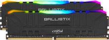 Crucial Ballistix RGB 16GB DDR4 3000MHz Desktop Gaming Memory Kit – 2 x 8GB, CL15, Black, BL2K8G30C15U4BL