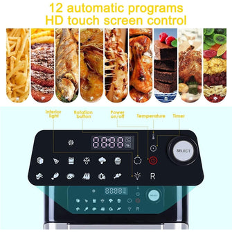Buy Uten,Uten 10L Digital Air Fryer Oven | 1500W Smart Tabletop with LED Touch Control, 12 Presets & Recipe Book - Gadcet UK | UK | London | Scotland | Wales| Near Me | Cheap | Pay In 3 | Small Kitchen Appliances