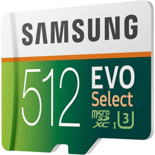 Buy Samsung,Samsung EVO Select 512GB microSD 100MB/s and 90MB/s, speed, full HD & 4K UHD memory card including SD adapter for smartphone, tablet, action camera, drone and notebook - Gadcet UK | UK | London | Scotland | Wales| Ireland | Near Me | Cheap | Pay In 3 | Flash Memory Cards