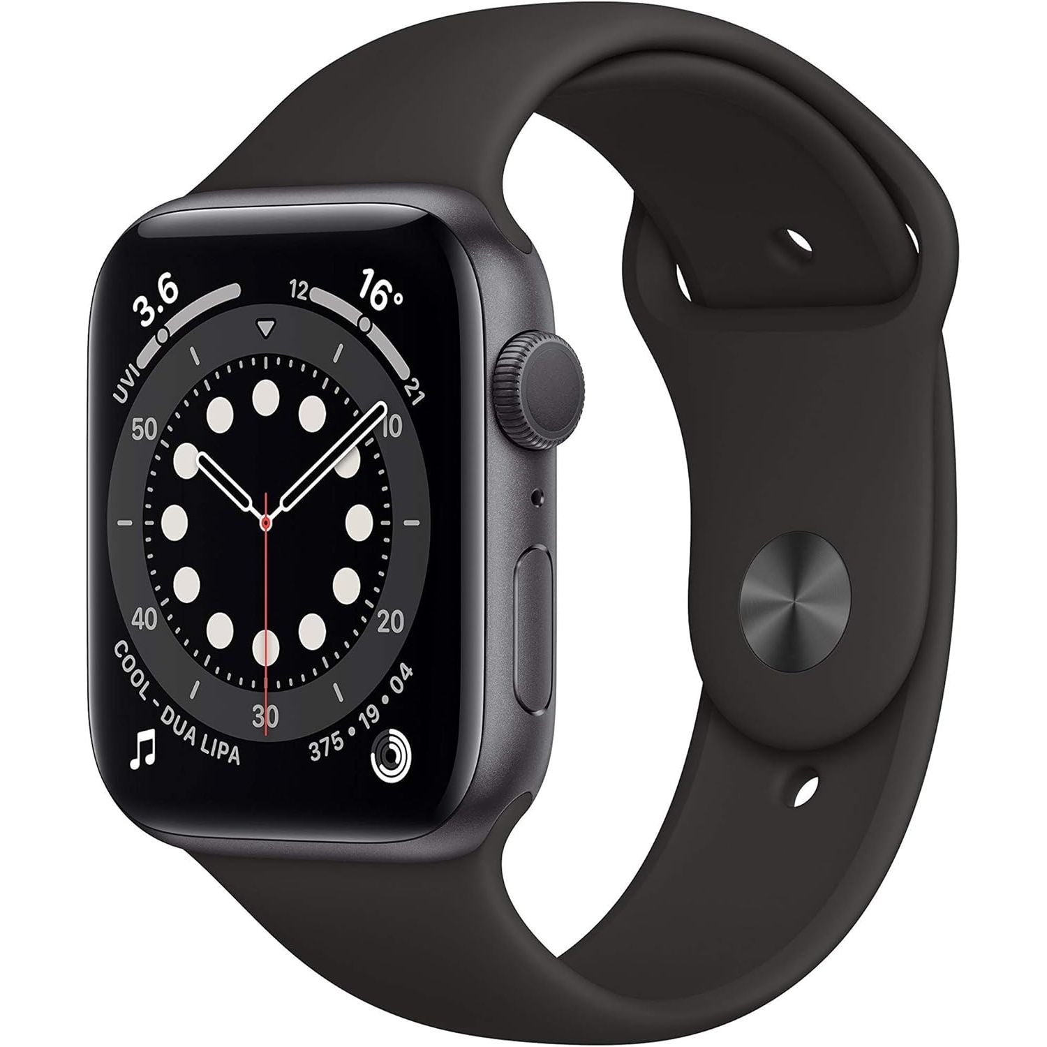 Buy Apple,Apple Watch Series 6 (GPS, 44mm) - Space Gray Aluminum Case with Black Sport Band - Gadcet UK | UK | London | Scotland | Wales| Near Me | Cheap | Pay In 3 | Smart Watches
