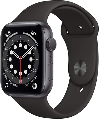 Buy Apple,Apple Watch Series 6 (GPS, 44mm) - Space Gray Aluminum Case with Black Sport Band - Gadcet UK | UK | London | Scotland | Wales| Near Me | Cheap | Pay In 3 | Smart Watches