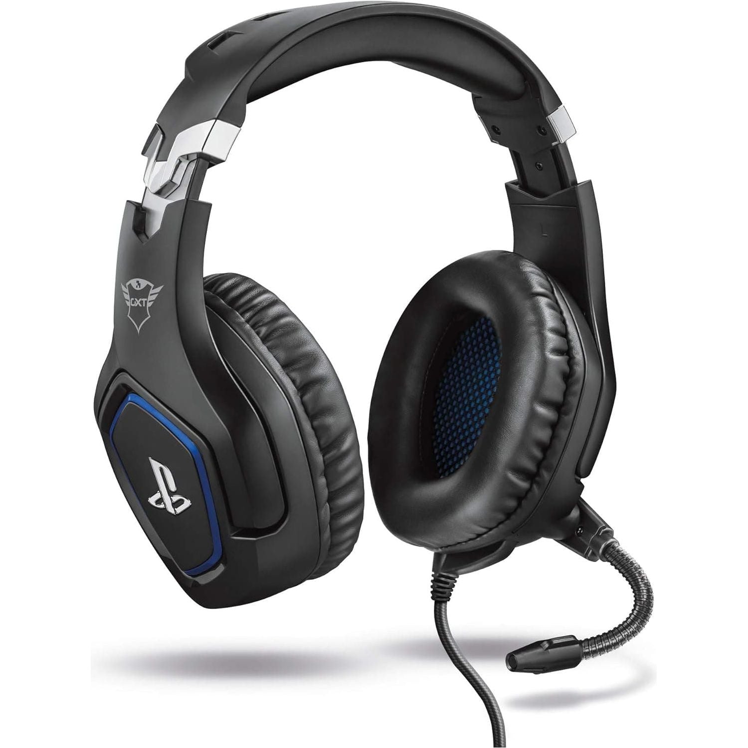 Buy Trust,Trust Gaming GXT 488 Forze [Officially Licensed for PlayStation] Gaming Headset for PS4 with Flexible Microphone and Inline Remote Control, Over Ear Gaming Headphones - Black - Gadcet UK | UK | London | Scotland | Wales| Near Me | Cheap | Pay In 3 | Headphones & Headsets