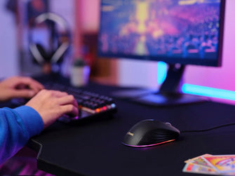 Buy Trust Gaming,Trust Gaming GXT 924 Ybar+ High Performance Gaming Mouse, 25,600 DPI, 60% Recycled Plastics, 25K Optical Sensor, 6 Programmable Buttons, Comfortable Wired RGB Mouse, Computer, PC, Laptop – Black - Gadcet UK | UK | London | Scotland | Wales| Near Me | Cheap | Pay In 3 | Mice & Trackballs