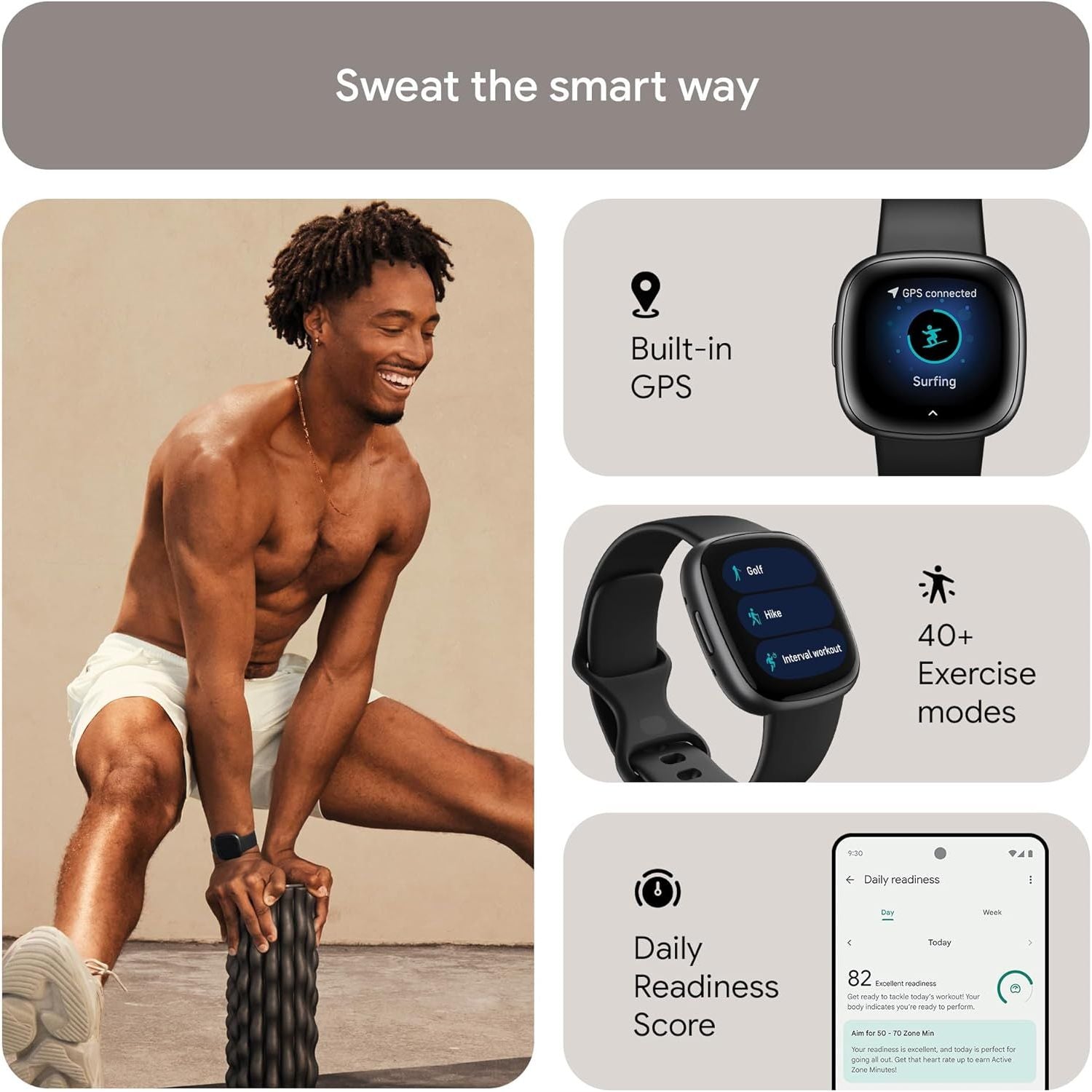 Buy Fitbit,Fitbit Versa 4 Smart Watch - Black/Graphite - Gadcet UK | UK | London | Scotland | Wales| Near Me | Cheap | Pay In 3 | Smart Watch