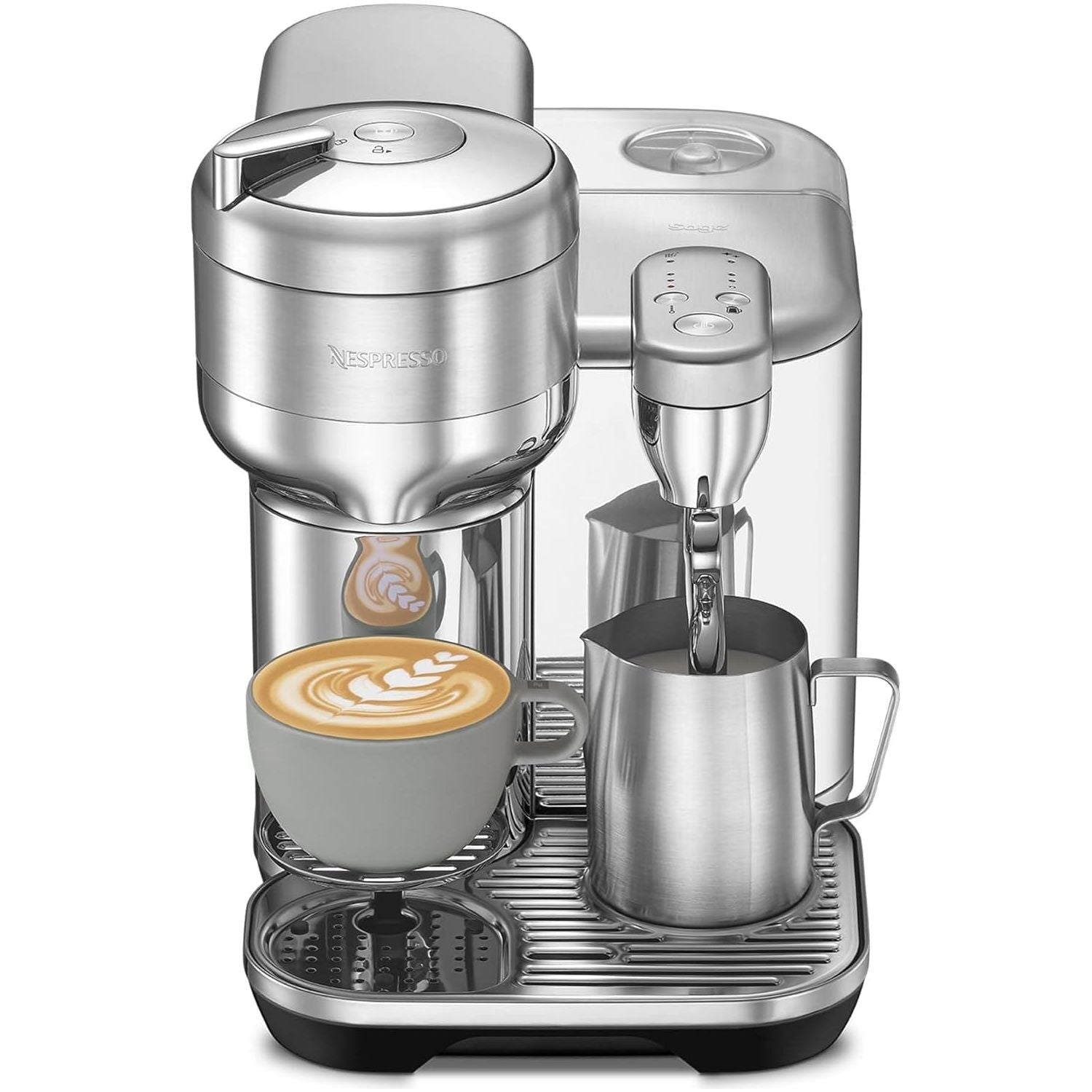 Buy Sage,Nespresso Vertuo Creatista Automatic Pod Coffee Machine with Milk Frother Wand - Stainless Steel - Gadcet UK | UK | London | Scotland | Wales| Near Me | Cheap | Pay In 3 | Coffee Makers & Espresso Machines