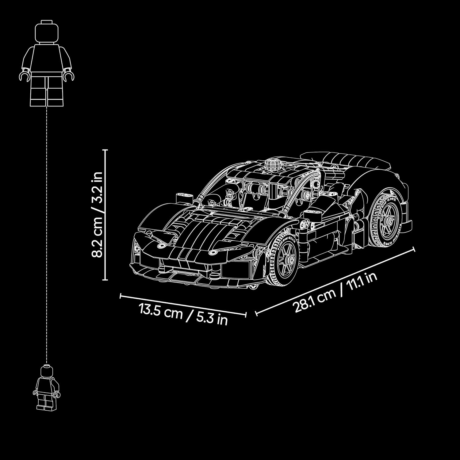 Lego Technic 42235 Ferrari 488 Pista Car Set