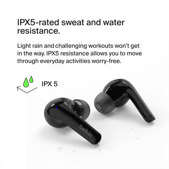 Buy Samsung,Belkin SoundForm Motion True Wireless Earbuds – Wireless Charging Case, Dual Mic, IPX5 Water Resistant, Bluetooth, Black - Gadcet UK | UK | London | Scotland | Wales| Near Me | Cheap | Pay In 3 | In-Ear Headphones