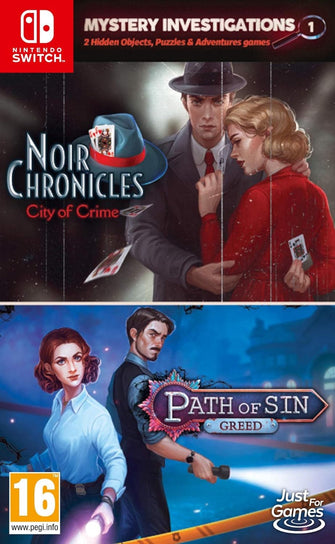 Buy Nintendo,Mystery Investigations 1: Noir Chronicles: City of Crime + Path Of Sin: Greed (Nintendo Switch) - Gadcet UK | UK | London | Scotland | Wales| Ireland | Near Me | Cheap | Pay In 3 | Games