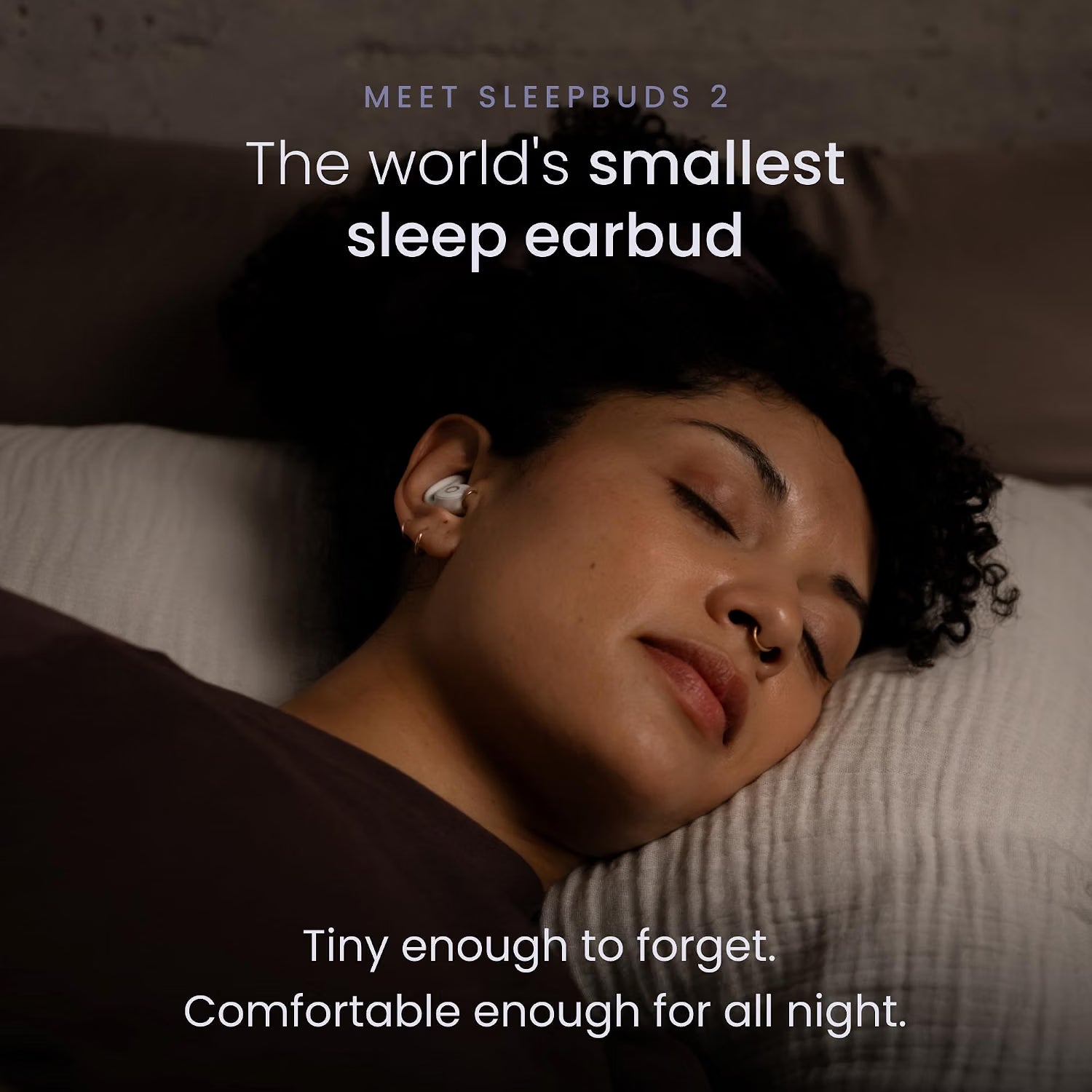 Ozlo Sleepbuds® 2 – Sleep Earbuds for Snoring & Noise Masking, 14-Hour Battery, Bluetooth 5.3, Blue