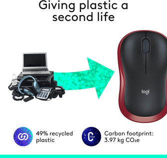 Buy Logitech,Logitech M185 Wireless Mouse - 2.4GHz, USB Receiver, 12-Month Battery, 1000 DPI, Ambidextrous - Red - Gadcet UK | UK | London | Scotland | Wales| Near Me | Cheap | Pay In 3 | Keyboard & Mouse