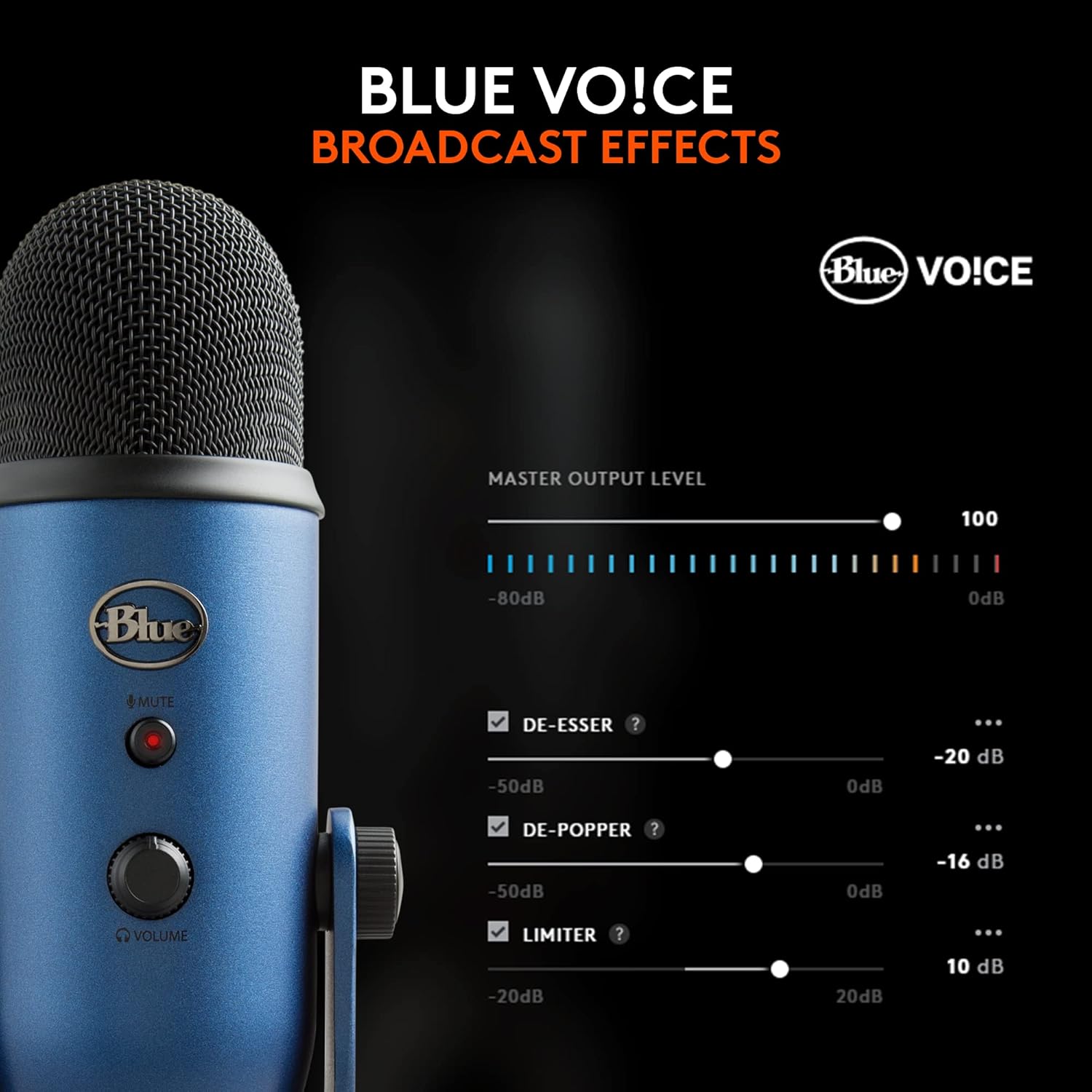 Buy Logitech,Logitech for Creators Blue Yeti USB Microphone – Blue - Gadcet UK | UK | London | Scotland | Wales| Near Me | Cheap | Pay In 3 | Microphones