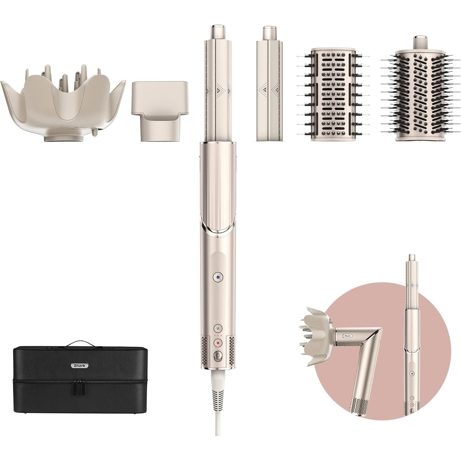 Buy Shark,Shark FlexStyle 5-in-1 Air Styler & Hair Dryer with Storage Case - Stone [HD440SLUK] - Gadcet UK | UK | London | Scotland | Wales| Near Me | Cheap | Pay In 3 | Health & Beauty