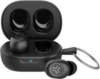 JLab JBuds Mini True Wireless Earbuds, Bluetooth In-Ear Headphones with Mic, 20H Playtime, EQ3 Sound, Multipoint, Charging Case – Black