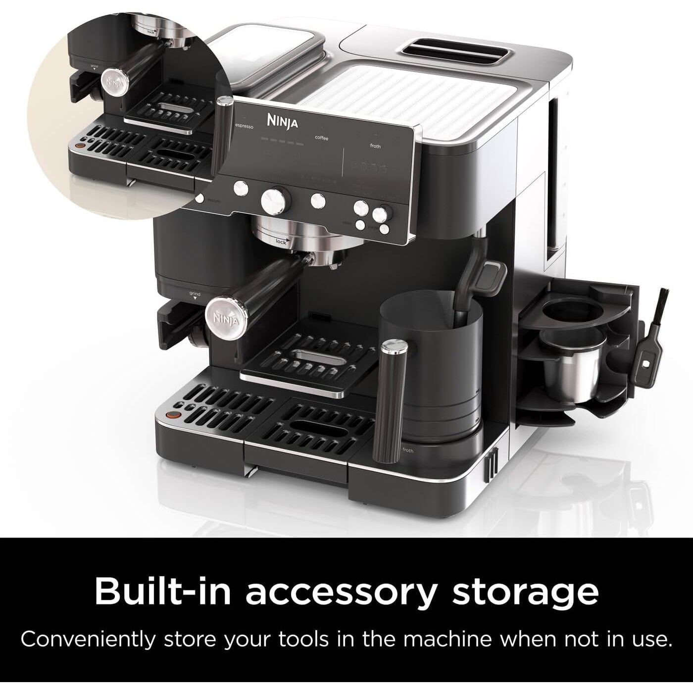 Buy Ninja,Ninja Luxe Premier 3-in-1 Coffee Machine – Latte, Cappuccino, Cold Brew & Espresso Maker with Built-in Bean Grinder & Milk Frother (Black, ES601UKBK) - Gadcet UK | UK | London | Scotland | Wales| Near Me | Cheap | Pay In 3 | Espresso Coffee Machine